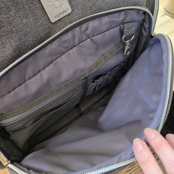 Ergobaby Anywhere I Go Diaper Bag Backpack, Grey - Picture 10 of 15